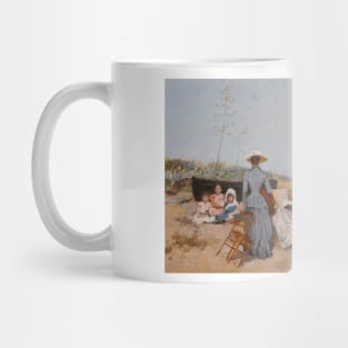 Painting on the Beach by Francesc Miralles Mug